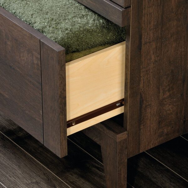 Bedroom Storage Armoire Wardrobe Cabinet in Dark Brown Oak Finish - Image 3