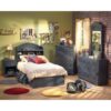 Dark Blueberry Wood Finish 6 Drawer Bedroom Dresser - Image 2