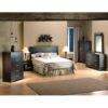 Modern 5 Drawer Bedroom Chest in Chocolate Finish - Image 2
