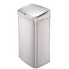 Silver 13-Gallon Stainless Steel Kitchen Trash Can with Motion Sensor Lid