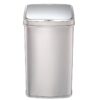 Silver 13-Gallon Stainless Steel Kitchen Trash Can with Motion Sensor Lid - Image 2
