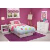 White Modern Bedroom Chest Dresser with 3 Drawers - Image 2