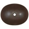 Vessel Style Solid Copper Bathroom Sink Oval 18 x 14 inch - Image 2