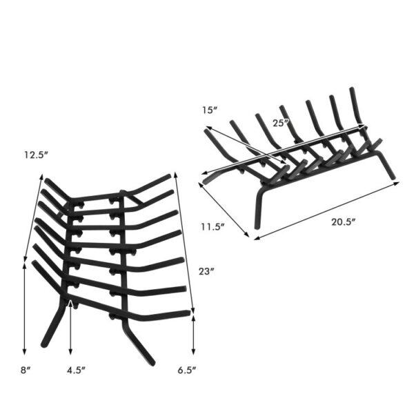 Fireplace Log Grate for Indoor/Outdoor Fire Pit Fireplace - Image 5