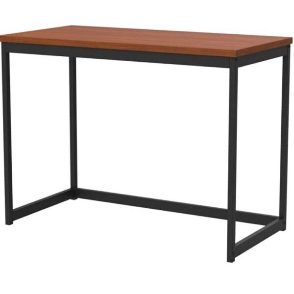 Compact Modern Home Office Laptop Computer Desk Table Metal Frame Wood Top - Image 5
