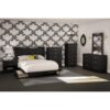 Black 6-Drawer Lingerie Chest for Contemporary Bedroom - Image 3