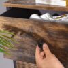 Farmhouse Wood Top Lightweight 6 Fabric Drawer Dresser - Image 2