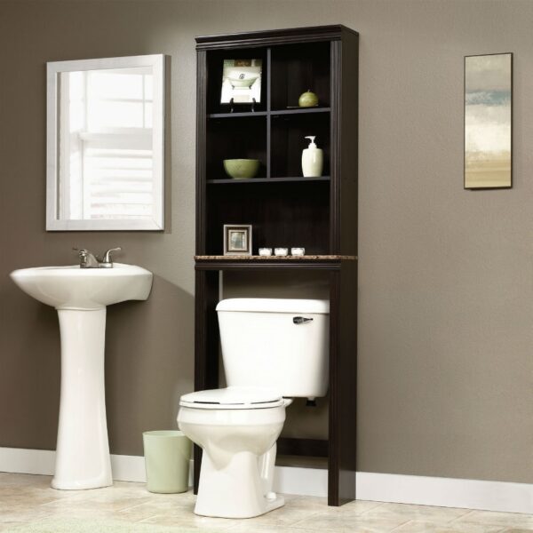 Over Toilet Bathroom Storage Cabinet Shelves Cubby Etagere - Image 2