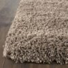 6'7" x 9'6" Hand-Tufted Plush Taupe Area Rug - Image 3