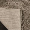 6'7" x 9'6" Hand-Tufted Plush Taupe Area Rug - Image 4