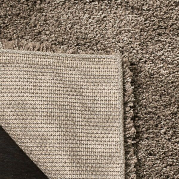 6'7" x 9'6" Hand-Tufted Plush Taupe Area Rug - Image 4