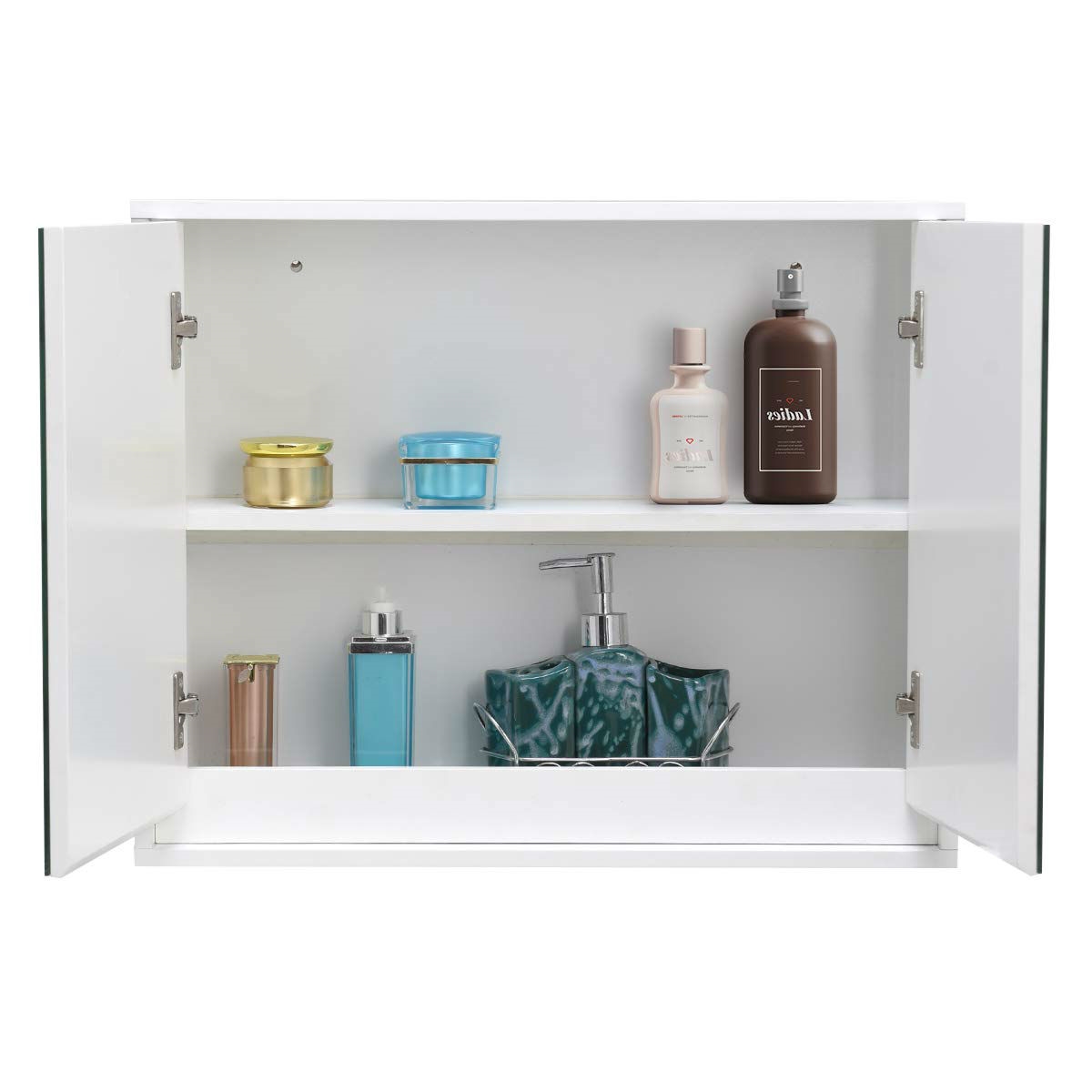 Modern 22 x 18 inch Bathroom Wall Mirror Medicine Cabinet - Image 4