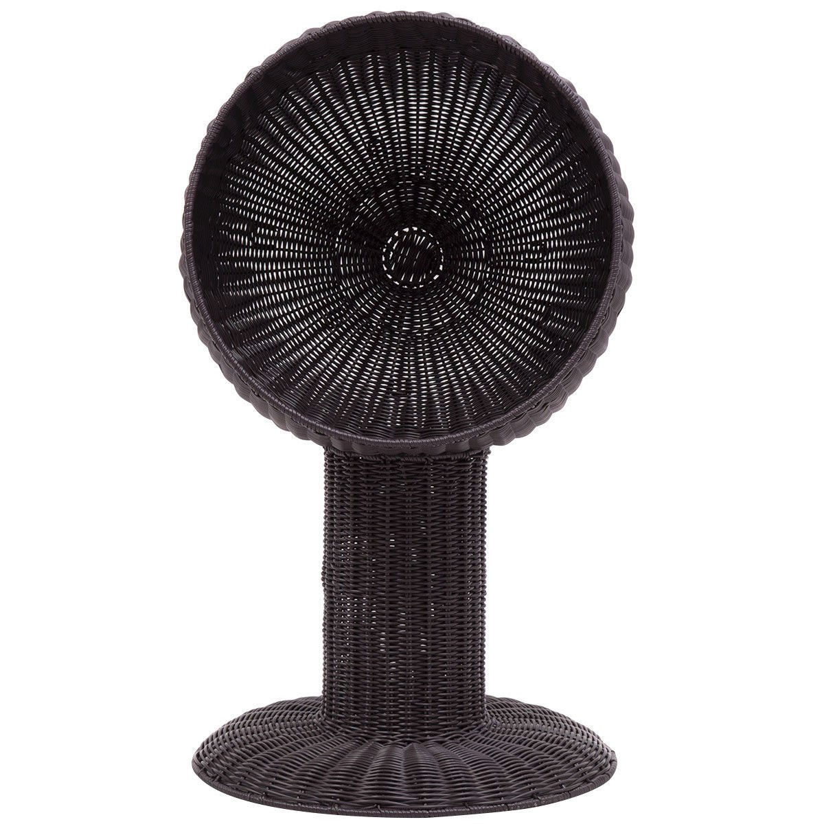 Elevated Wicker Rattan Cat Bed with Machine Washable Cushion - Image 5