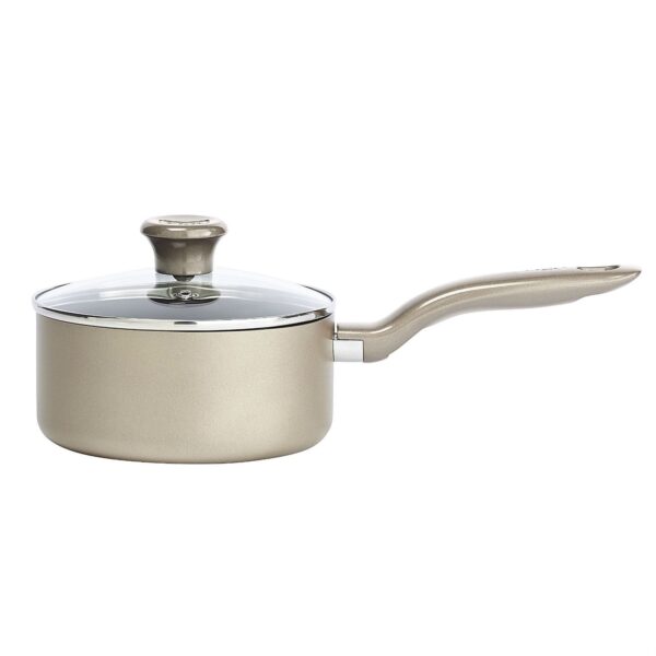 12-Piece Nonstick Dishwasher & Oven Safe Cookware Set  in Bronze - Image 2