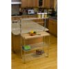 Metal Bakers Rack with Hanging Bar and Bamboo Cutting Board - Image 2