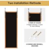 Gold Full Length Bedroom Mirror with Over the Door or Wall Mounted Design - Image 5