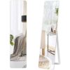 Modern Freestanding Full Length Floor Mirror with Stand or Wall Mounted
