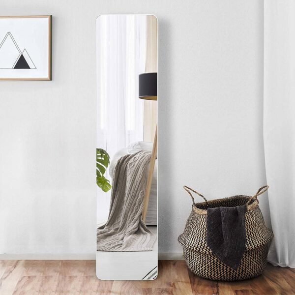 Modern Freestanding Full Length Floor Mirror with Stand or Wall Mounted - Image 3