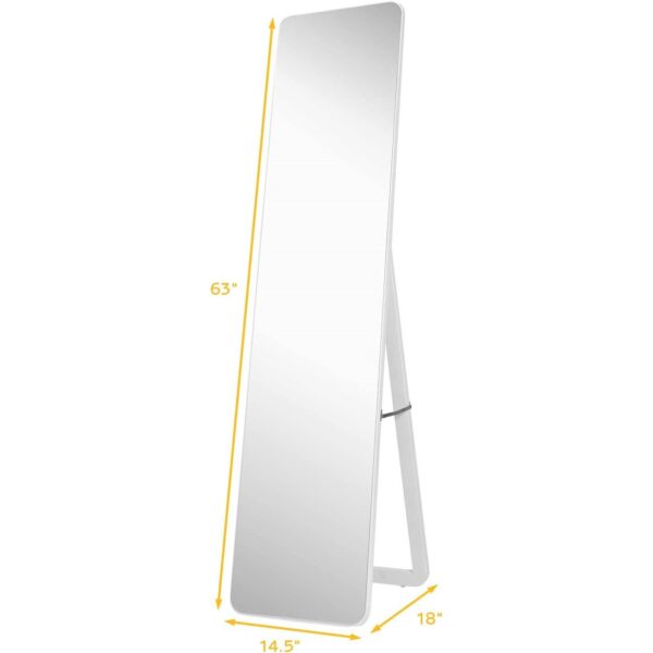Modern Freestanding Full Length Floor Mirror with Stand or Wall Mounted - Image 4