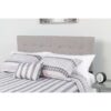 Twin size Modern Light Grey Fabric Upholstered Panel Headboard - Image 3