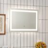 Modern LED Lighted Mirror Dimmable Wall-Mounted Bathroom Vanity 27 x 20 inch - Image 3