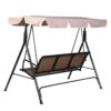 Outdoor 3-Person Canopy Swing for Porch Patio or Deck - Image 2