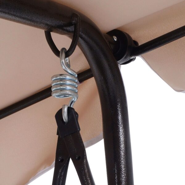 Outdoor 3-Person Canopy Swing for Porch Patio or Deck - Image 4