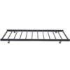 Twin size Roll-out Trundle Bed Frame in Black Metal Finish - Image 4