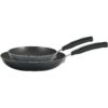 12-Piece Nonstick Dishwasher Safe Cookware Set in Black - Image 2