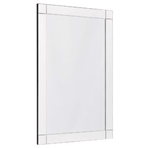 Frameless 35 x 24 inch Rectangle Bathroom Wall Mirror