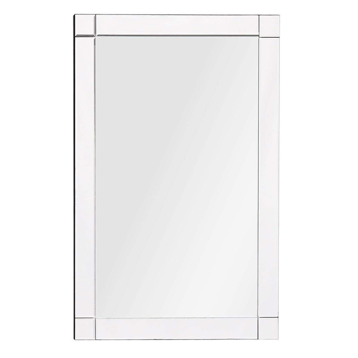 Frameless 35 x 24 inch Rectangle Bathroom Wall Mirror - Image 5
