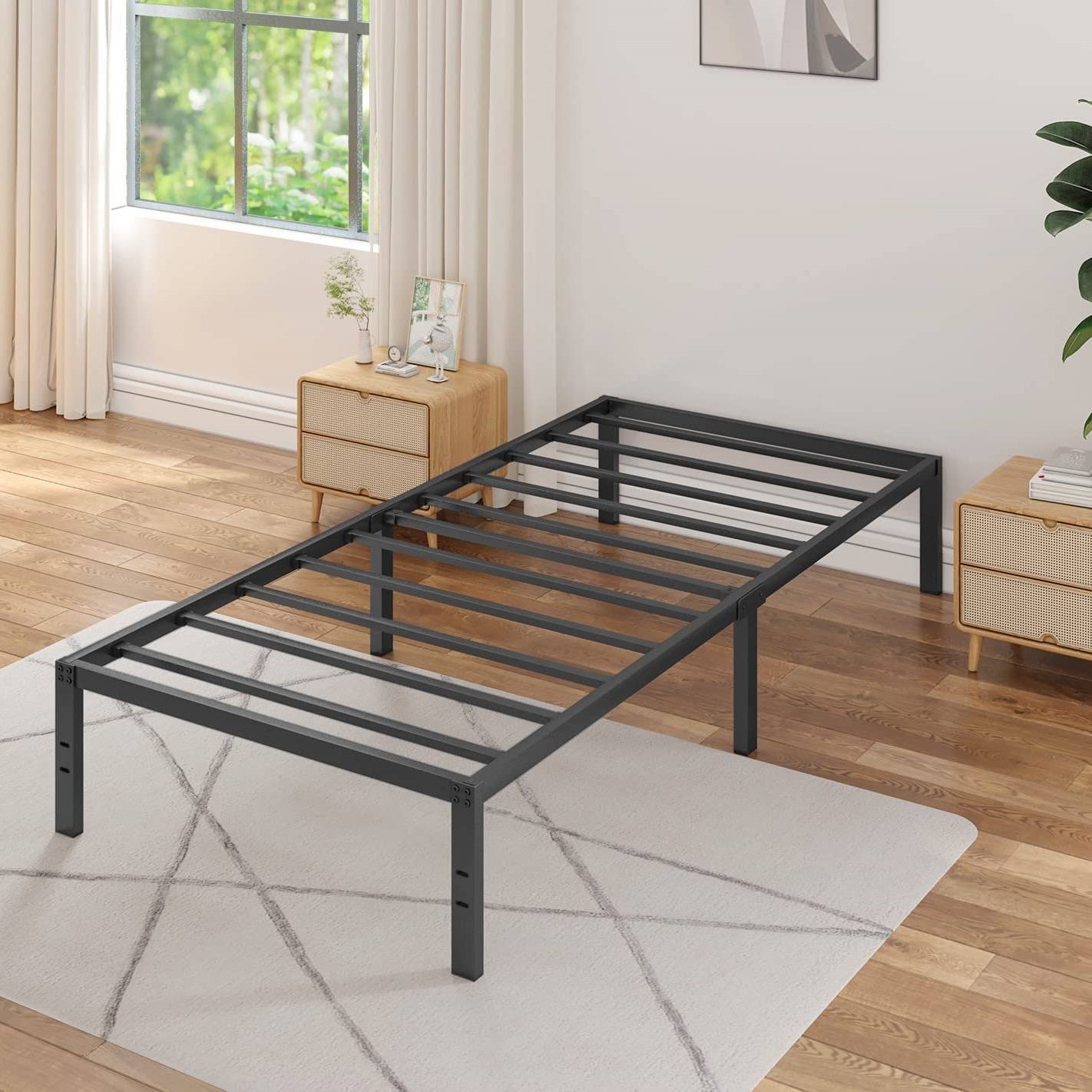 Twin XL 16-inch Heavy Duty Metal Bed Frame with 3,000 lbs Weight Capacity - Image 2
