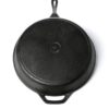 Pre-Seasoned Cast Iron 15-inch Round Skillet - Image 3