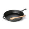 Pre-Seasoned Cast Iron 15-inch Round Skillet - Image 4