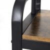 Entryway Modern Industrial Style Hall Tree Coat Rack Shoe Storage Bench - Image 5