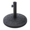17.6 lb Sturdy Outdoor Resin Umbrella Base in Grey Black FInish - Image 2