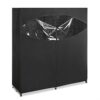 Metal Frame Black Fabric Wardrobe Clothes Closet Garment Rack - Image 2