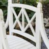 Durable White 4ft Canadian Hemlock Garden Bridge - Image 4
