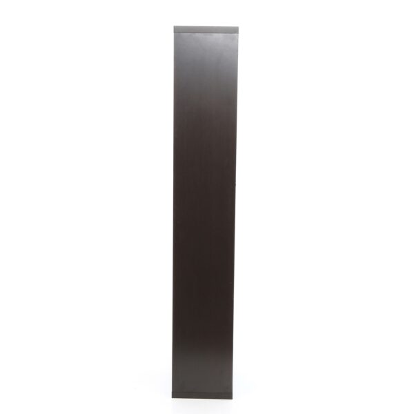 Modern 70-in High Display Cabinet Bookcase in Dark Brown Cappuccino Wood Finish - Image 3