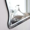 Rectangular Arch Top Wavy Modern Frameless Wall Mirror - Image 2
