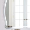 Rectangular Arch Top Wavy Modern Frameless Wall Mirror - Image 3