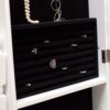 White Full Length Tilting Cheval Style Floor Mirror with Jewelry Storage - Image 4