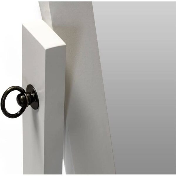 Modern Full Length Freestanding Bedroom Floor Cheval Mirror in White - Image 3