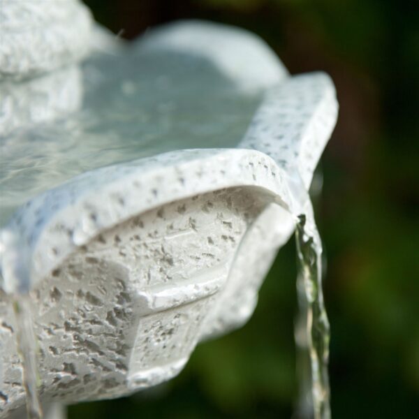 2-Tier Outdoor Fountain with Pineapple Top in Weather Resistant Resin - Image 3