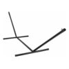 White Cotton Rope XL Hammock with 13-ft Black Metal Stand - Image 4