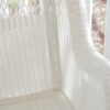 Indoor/Outdoor Patio Porch White Resin Wicker Rocking Chair - Image 3