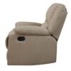 Beige Microfiber Upholstered Recliner Chair - Image 5