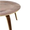 Modern Molded Plywood Mid-Century Style Coffee Table in Walnut Wood Finish - Image 3