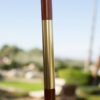 Commercial Grade 9-Ft Wood Market Umbrella with Burgundy Red Sunbrella Canopy - Image 3