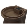 Brown Oak 65 Gallon Plastic Urn Rain Barrel with Planter Top - Image 3